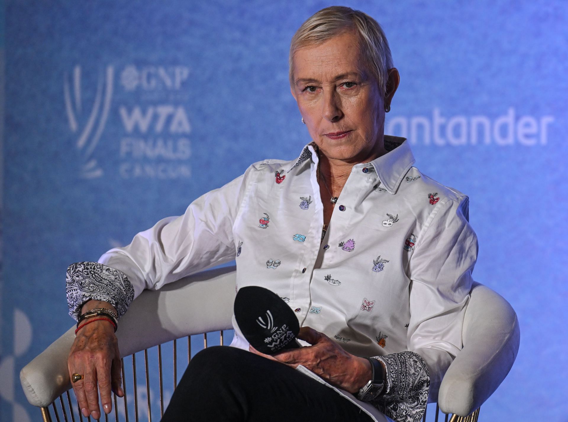 Navratilova at the 2023 WTA Finals - Day 5 - (Source: Getty)